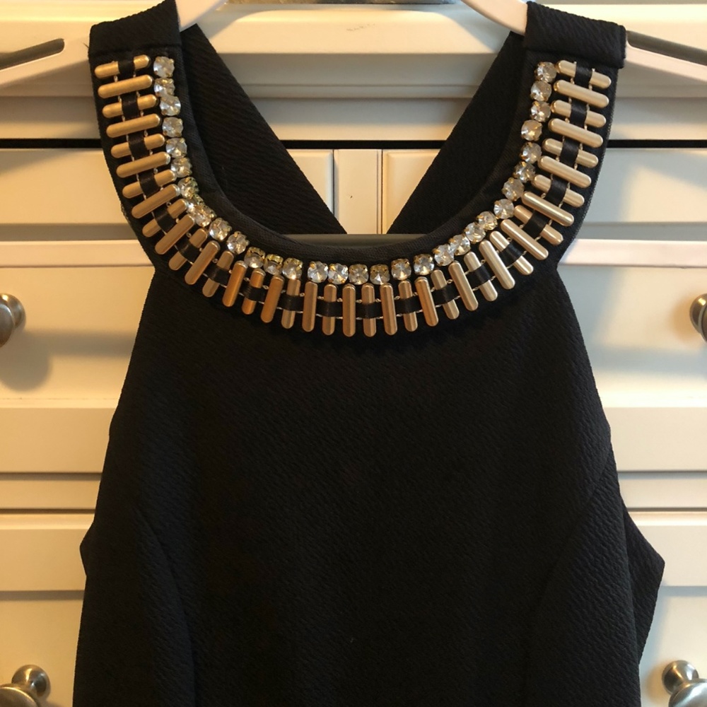 Francesca's Fit and Flare Black Dress